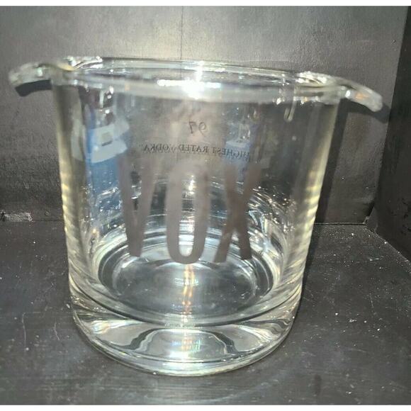 VOX Vodka Heavy Crystal Glass Clear Champagne Ice bucket 97 highest rated vodka - Picture 6 of 16